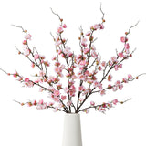 4 Pcs Cherry Blossom Branches Artificial Flowers For Spring Decor, 40 Inch Realistic Faux Flowers Long Stem Cherry Blossom For Indoor Home Wedding Party Table Centerpiece (Pink)
