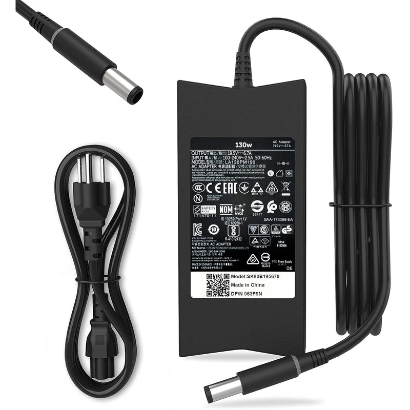 130W Laptop Charger Compatible With Dell Inspiron 11 15 7000 7559 5577 Precisi