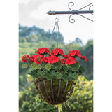 4Pcs Artificial Geranium Flowers Red Faux Silk Geranium Floral Bushes 14.2 Inches For Outdoor Decor Planter Pot Indoor Garden Patio Table Centerpiece