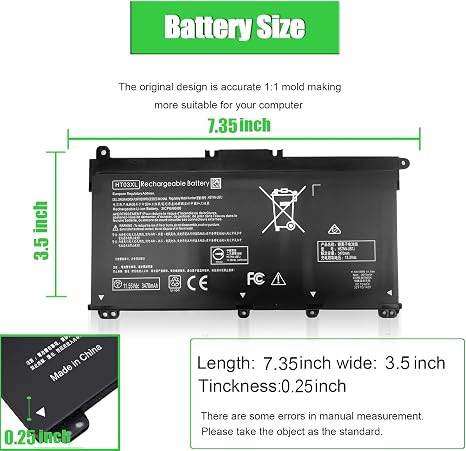 Replacement Laptop Battery for HP Pavilion 15-CS 15-DA 17-BY HT03XL L11119-855