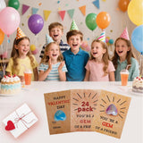 48 Pack Gem Valentines Day Cards,Valentine'S Day Cards With Heart-Shaped Gemstone For School Classroom Class Party Favor,Valentines Heart Crystals With Cards Exchange Gift For Boys Girls