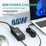 65W USB C Laptop Charger for HP Lenovo Dell Acer Chromebook Type C Power Adapter