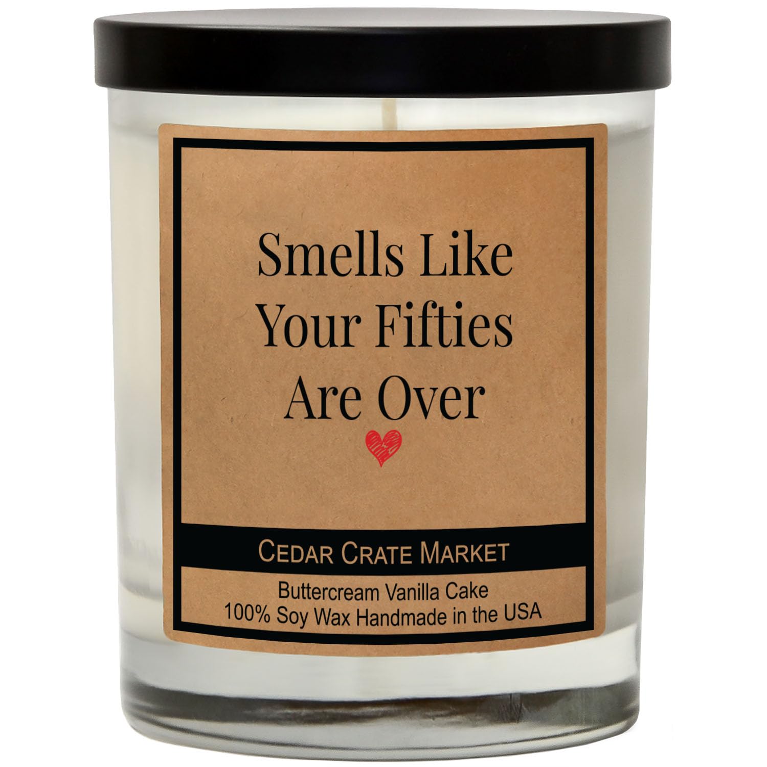 60Th Birthday Gifts For Her - Best Ideas, Buttercream Vanilla Scented, 100% Soy Candle For Women, Friends, Wife, Sister, Mom, Grandma, Handmade Aromatherapy Candles Decoration