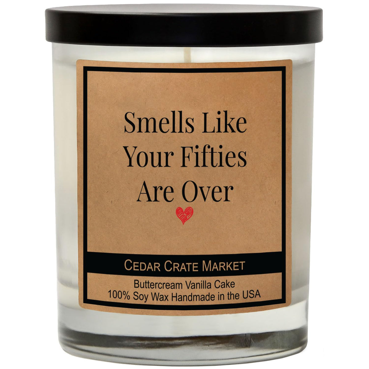 60Th Birthday Gifts For Her - Best Ideas, Buttercream Vanilla Scented, 100% Soy Candle For Women, Friends, Wife, Sister, Mom, Grandma, Handmade Aromatherapy Candles Decoration