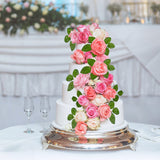 60Pcs Artificial Rose Leaves, Fake Rose Flower Leaves Faux Silk Green Leaves For Wedding Bouquets Birthday Party Centerpieces