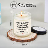 Sister Birthday Gifts For Women, Funny Birthday Gifts For Sister, Handmade Soy Wax Candle, Unique Gift For Sister Bday, 9Oz