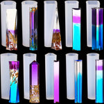 10 Styles Pendulum Resin Molds Silicone Pendant Molds Epoxy Quartz Crystal Gemstone Multi-Facet Jewelry Molds For Diy Crafts Jewelry Decorations Making