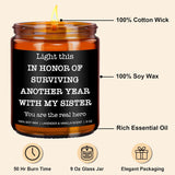 Funny Scented Candle - Brother In Law Gifts, Christmas, Stocking Stuffers, Birthday, Cool Gifts For Brother In Law, Best Bil - 9 Oz Jar Candle, Soy Wax