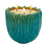Citronella Candle Outdoor, 20Oz 3-Wick Large Exquisite Ceramic Citronella Candle, Natural Essential Oils & Soy Wax Scented Candle, Indoor Outdoor Ambiance Enhancing Centerpiece Candles