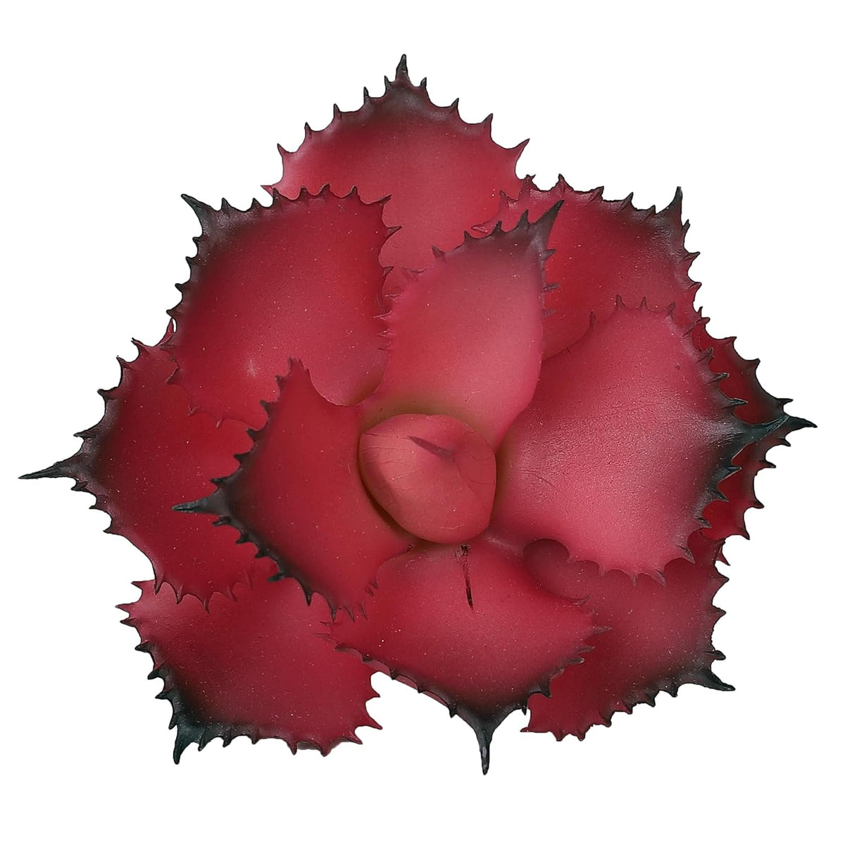 Artificial Succulent Plant 5.15 Inch Faux Succulents Agave Potatorum Flower Arrangement Craft Wall Diy Materials,Pack Of 2 (Rose)