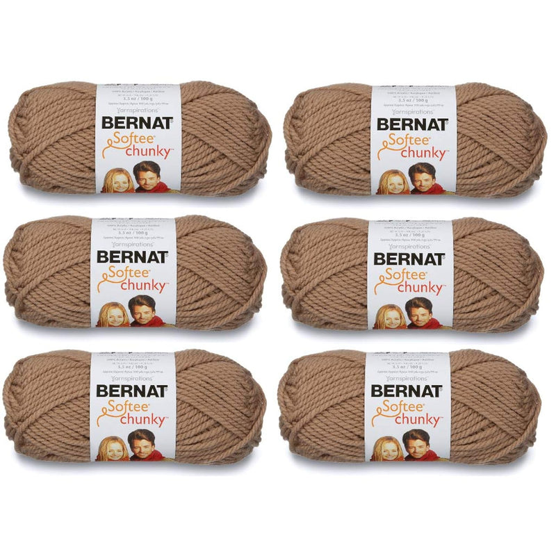 Softee Chunky Yarn (6-Pack) Soft Taupe 161128-28011