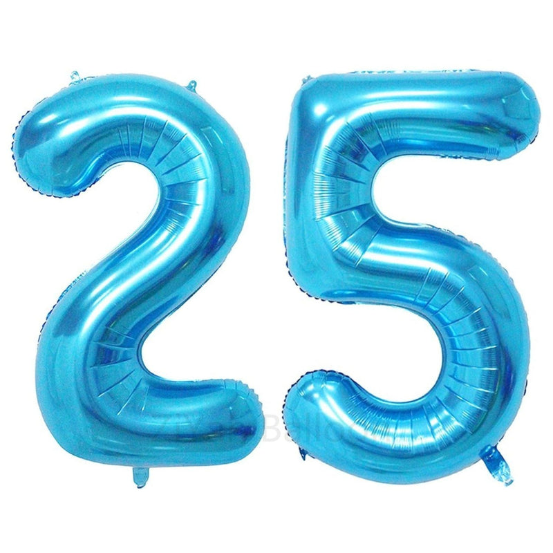 40 Inch Giant 25Th Blue Number Balloons,Birthday / Party Balloons