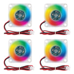 4Pcs 3010 Fan 30Mm 30X30X10Mm Rgb Fan Color Led Dc 24V 3010 Dc Cooler Hydrauli