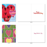 36 Assorted Valentine'S Day Notecards Boxed Set 4 X 5.12 Inch With Envelopes (6 Designs, 6 Each) Lots Of Hearts Am10973Vdg-B6X6