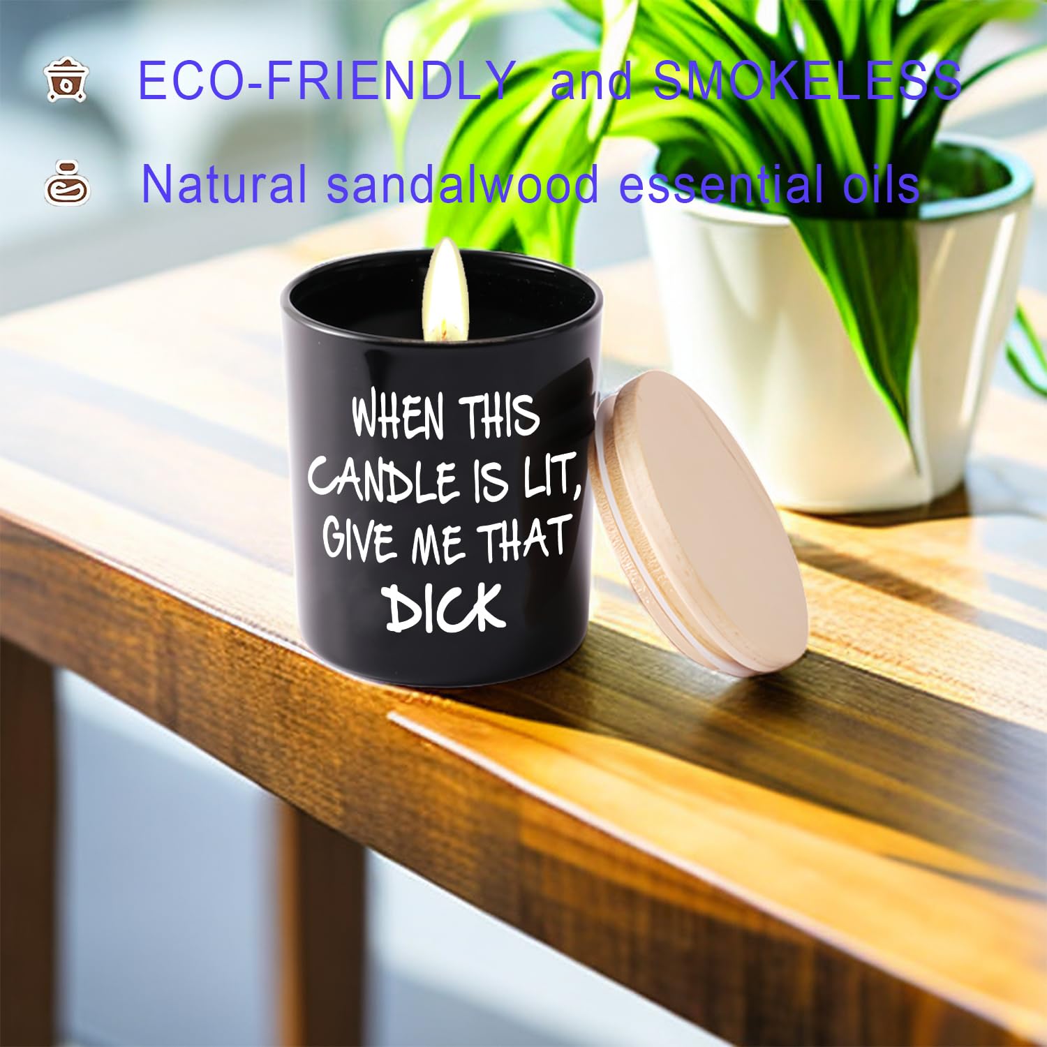 Gifts For Him Husband Boyfriend Funny Unique Christmas Anniversary Valentines Day Birthday Gag Gifts For Him Men Adults Bachelorette Bridal Shower For Bride Sandalwood Scented Candle