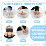 4 Sets 75 Pcs Baby Shower Games Funny Activities Include 8 Clear Basins Bowls 4 Blindfolds 60 Mini Babies 2 Light Color Mixed Beads And Card, Funniest Bridal Shower Game, Grab Baby Madness