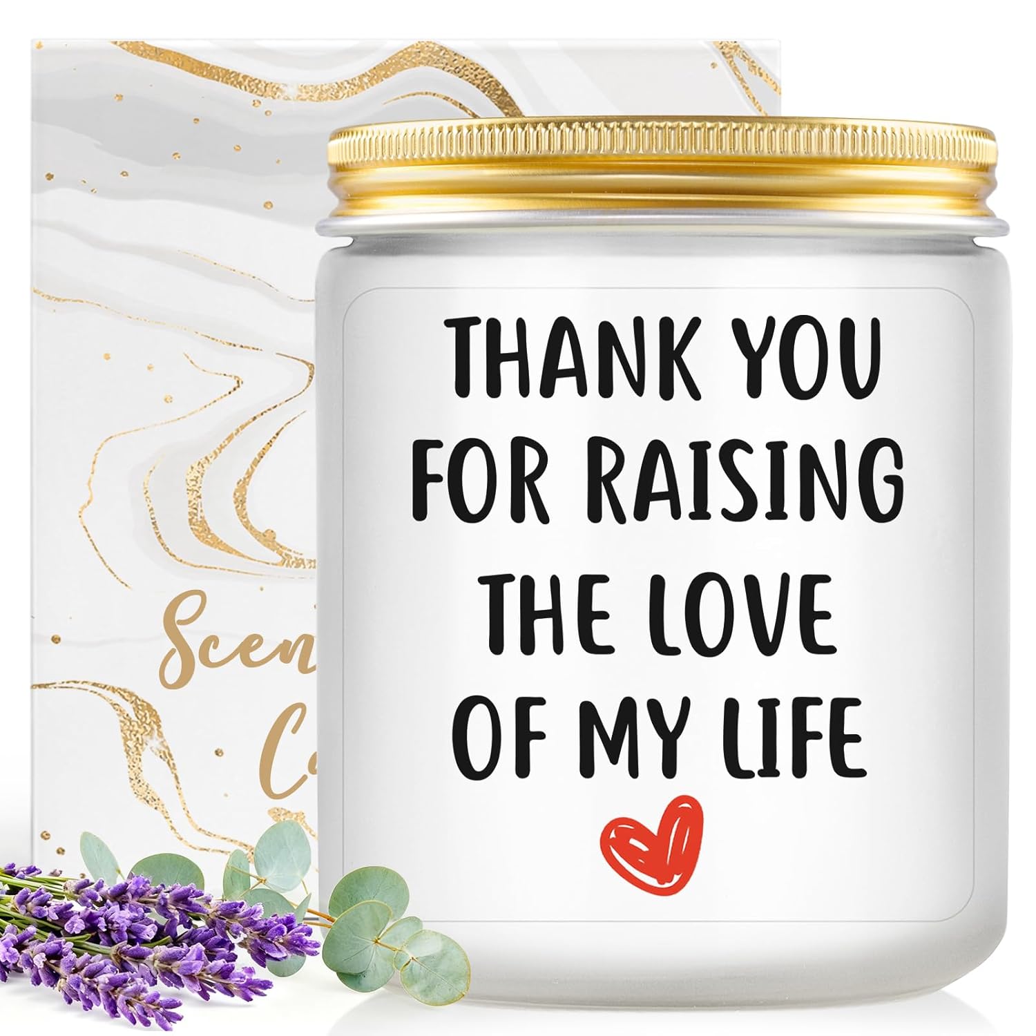 Best Gifts For Mother In Law Gifts From Daughter Son In Laws - Birthday Gift For Boyfriends Mom, Future Mother In Law Gift Wedding, Lavender And Eucalyptus Scented Candle