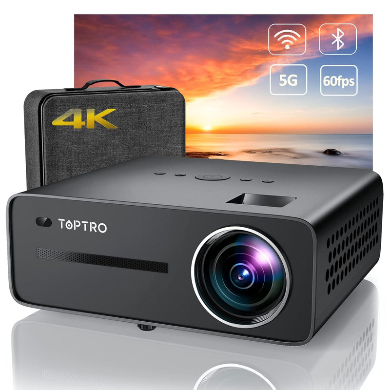 X5 5G Wifi Bluetooth Projector, 460 Ansi Lumen Full Hd Native 1080P Projector,