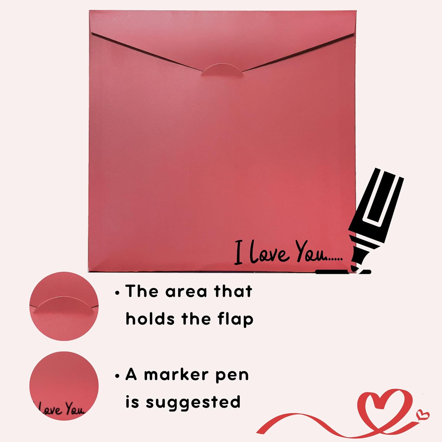 Valentines Gifts For Him, Boyfriend, Bf, Husband, Men - Funny Valentines Card For Him - Anniversary, Birthday Gifts For Men - Single 5.7''X 5.7'' Folded Romantic Love Greeting Card With Red Envelope