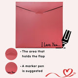 Valentines Gifts For Him, Boyfriend, Bf, Husband, Men - Funny Valentines Card For Him - Anniversary, Birthday Gifts For Men - Single 5.7''X 5.7'' Folded Romantic Love Greeting Card With Red Envelope