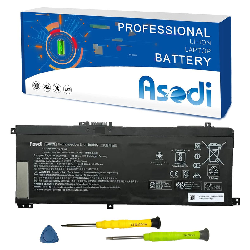 Sa04Xl L43267-005 55.67Wh Laptop Battery Compatible With Hp Envy X360 15-Dr 15