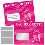25Pcs Bachelorette Party Scratch Off Dare Game Cards With Diy Film Stickers For Girls Night Wedding Engagement Party