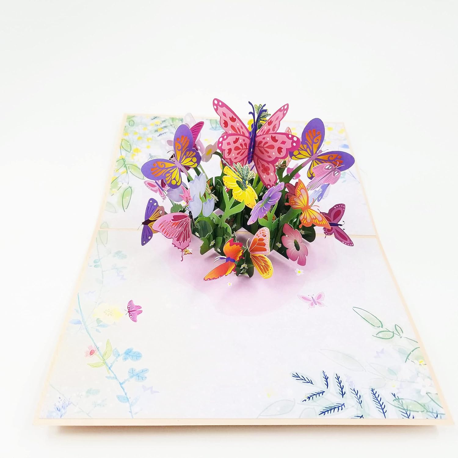Butterflies Pop Up Greeting Card - Happy Birthday Card, Just Because, Mother'S Day, For Son, Daughter, Kids, Children Butterflies Pop Up Card (Pink)