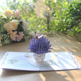 Birthday 3D Pop Up Card For Her - Goddess With Floral Hair And Butterflies – For Birthday, Mother’S Day, Women’S Day Or Any Occasion 6X6 In (Enchanting Lavender)