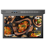 15.6" Under Cabinet TV, 1080p Smart TV w/ WiFi, Bluetooth, for Kitchen/RV