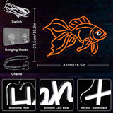 Goldfish Neon Sign Dimmable USB LED Wall Light Ocean Decor for Bedroom Restaurant Man Cave