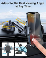 3-in-1 Car Phone Mount, Stable Suction Cup for Dash, Vent, Windshield - 2024