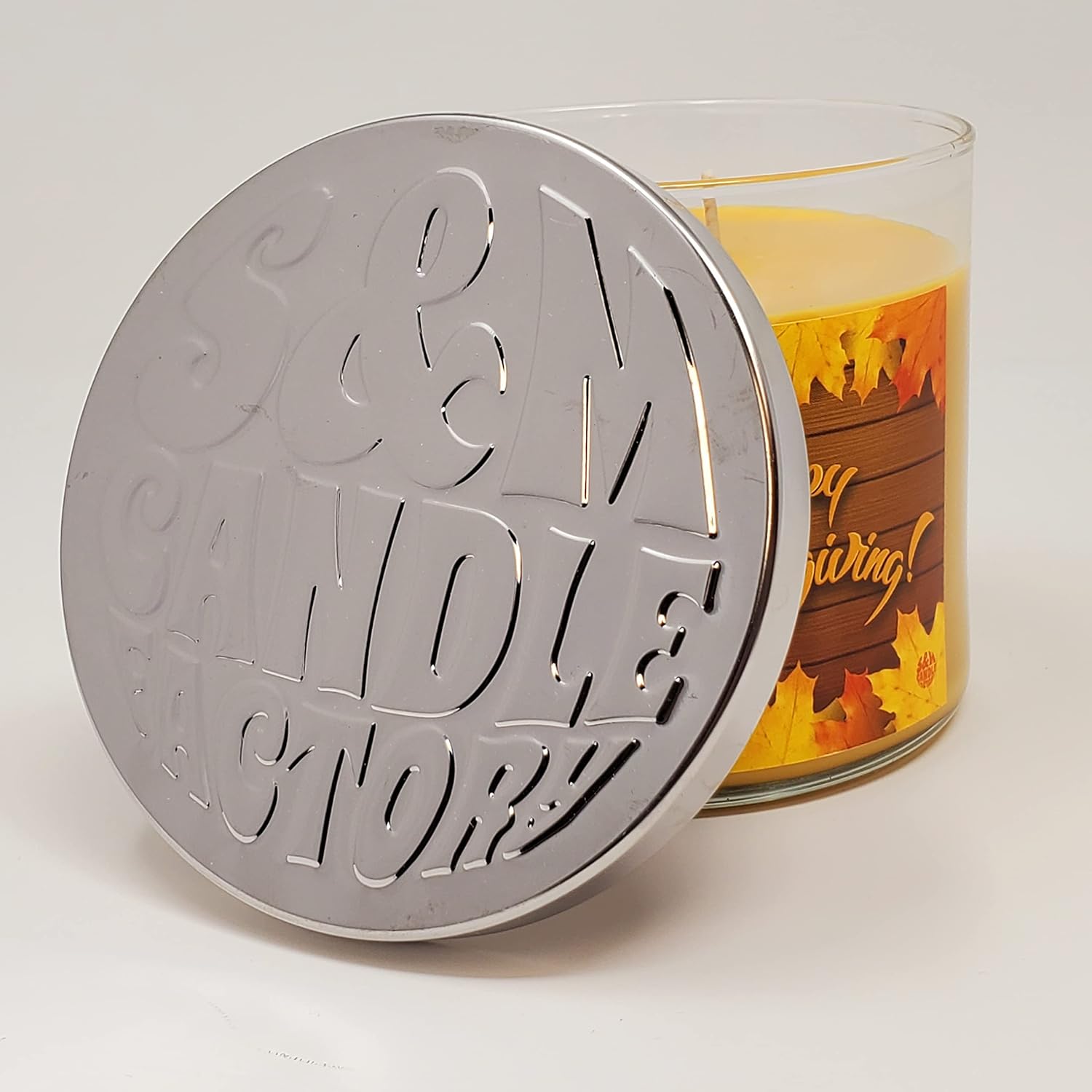 Clearance Priced ~ Harvest Candle ~ Happy Thanksgiving Candle ~ Harvest Spice Scented ~ All Natural Premium Soy Wax Candle (Large 3 Wick)