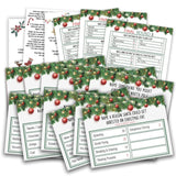 Christmas Friendly Feud Quiz, Baby Shower Game Night, Christmas Party Game, Family Activity, Feud Trivia Quiz, Holiday Games For Adults Coworkers Groups Christmas Party Supplies-2 (Sd-005)