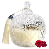 Jar Candy Bowl Shape Soy Wax Rose Scented Candle, Aromatherapy Candles For Home Scented Or As A Birthday/Holiday Candle Gift For Your Lover(7.05Oz/48Hours Burning)