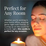 Scented Candles, Moonlit Starry Night Fragrance, One 18 Oz. Single-Wick Aromatherapy Candle With 110 Hours Of Burn Time, Gray