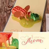 - Adorable Elephants Baby & Mom Mother'S Day 3D Popup Card Thinking Of You Surpring Present For Mom, Woman, Or Someone You Love