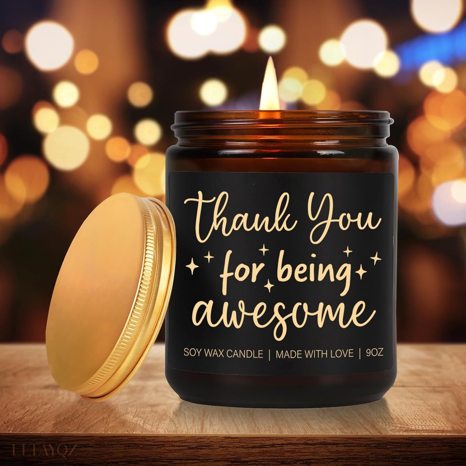 Thanksgiving Candle Gifts For Women, Thank You For Being Awesome Candle, Unique Thank You Candles For Her Him, Best Gratitude Birthday Christmas Candles Gift For Coworkers Friends Family Bestie Bff97