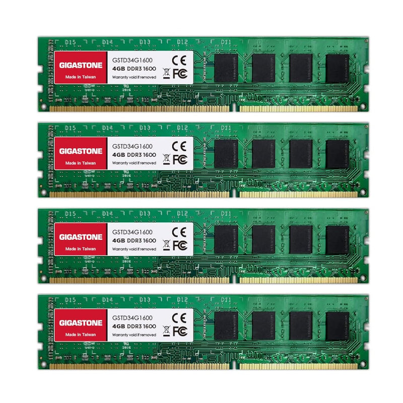 Ddr3 Ram Desktop Ram 16Gb (4X4Gb) Ddr3 16Gb Ddr3-1600Mhz Pc3-12800 Cl11 1.5V U