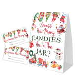 Christmas How Many Candy For Baby Shower Game, Christmas Party Decorations, Pack 1 Sign And 50 Game Cards, Christmas Baby Shower Games, Gender Neutral Party Supplies(Sdtgyx01)