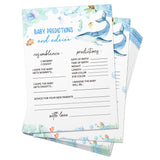 Baby Predictions & Advice For New Parents - Ocean Baby Shower Activity By Printed Party?Gender Neutral Ocean Animals Theme Baby Showers Game Set Of 50 Cards-1X
