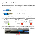 1/4 Inch To 3.5Mm Stereo Audio Cable, 6.35Mm To 3.5Mm Headphone Adapter, 1/4 To 1/8 Male To Male Aux Cord, 3.3Ft (1M) Long, For Guitar, Cellphone, Laptop, Switch, Home Theater Devices