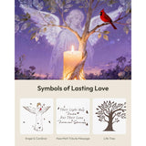 Sympathy Gifts For Loss Of Loved One Memorial Gifts 7Oz Lavender Scented Soy Wax Candle Memory Bereavement Grief Tree Condolence Candle For Women Willow Tree Figurines Cardinal