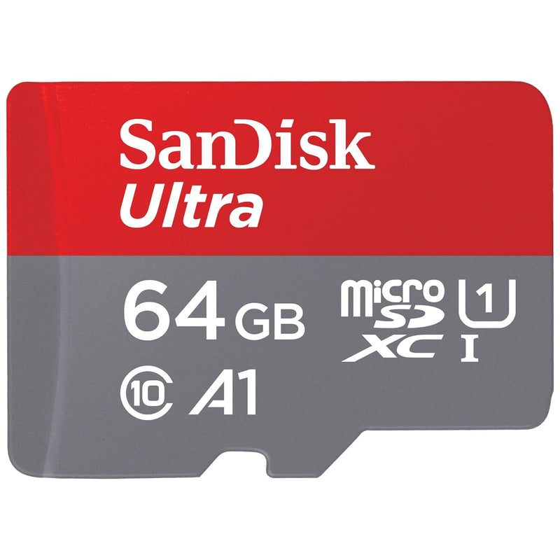 64GB Ultra microSDXC UHS-I Memory Card, 140MB/s, C10, U1, A1, Adapter