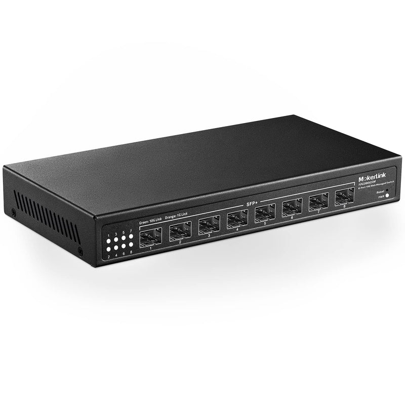 8 Port 10Gbps Sfp+ Managed Switch, Support 1G Sfp And 10G Sfp+, 160Gbps Bandwi