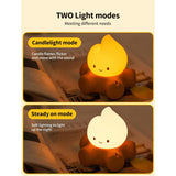 Table Decorations,Campfire Night Light,Usb Rechargeable Flame Lamp,Silicone Cute Night Light For Kids, Dimmable Flameless Candles Light For Christmas Outdoor Indoor Decorative Lights