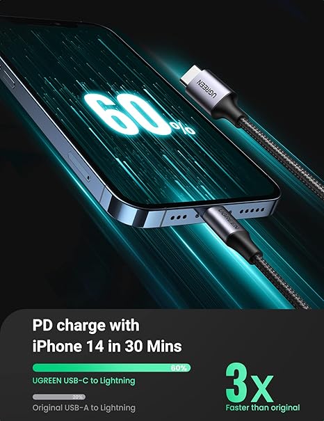 6FT USB C to Lightning Fast Charging Cable for iPhone 14 13 12 11 iPad AirPods