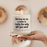 Daughter Gifts From Mom, Lavender Scented Soy Wax Candle, Funny Son Birthday Gifts, Christmas Graduation Birthday Gift For Daughter Son(7Oz)