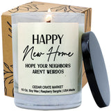 Neighbor Moving Away Gifts For Women, Men, Couple - Funny Housewarming Presents, Unique Gift For Candle Lover, House Warming For New Place Apartment, Party Decor, 100% Soy Wax Scented, Made In Usa