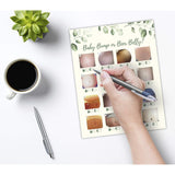 30 Beer Belly Or Pregnant Baby Bump Game Cards- Shower, Gender Reveal Or Bachlorette Party Supply Kit- Modern Neutral Ivory Card Design- An Easy, Fun Game For Men & Women!