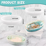 Candle Vessel Silicone Mold, 2 Pieces Oval Bowl Resin Container Molds, Candle Boat Storage Tray Mold For Epoxy Resin Craft Mold Diy Jewelry Trinket Tray Home Decor